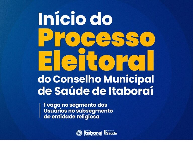 Itaboraí abre processo eleitoral para vaga no Conselho Municipal de Saúde destinada a entidades religiosas