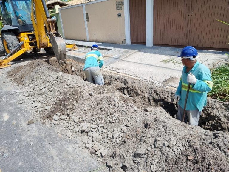 Obras seguem para melhoria do sistema de abastecimento de água na região