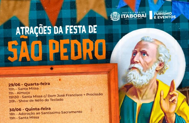 Festividades de São Pedro começam nesta quarta-feira (2906) em Venda das Pedras