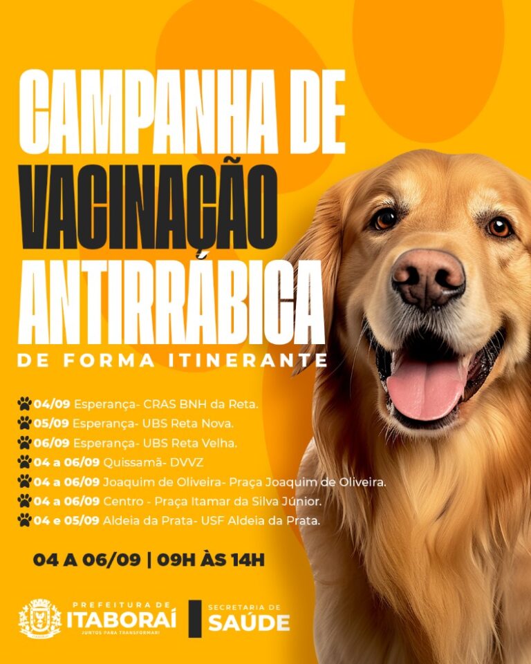 Itaboraí inicia campanha de vacinação antirrábica para cães e gatos a partir do dia 4 de setembro (2)