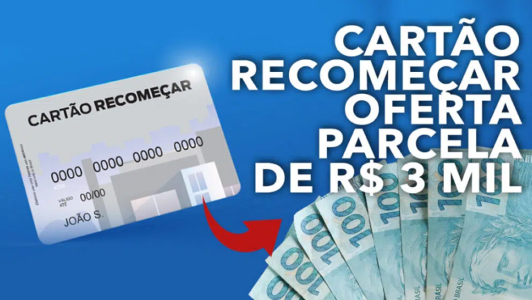 CARTÃO RECOMEÇAR