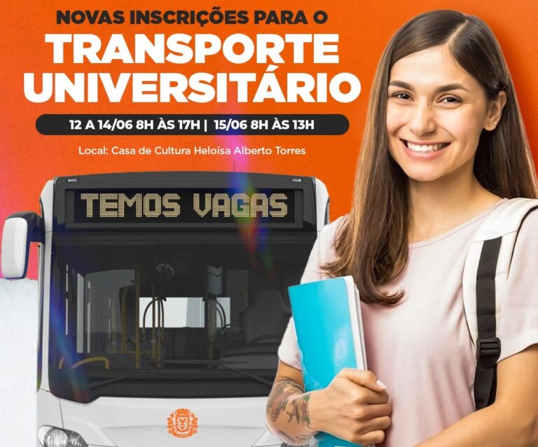 Transporte Universitário inicia inscrições para novas vagas na próxima quarta-feira (1206) em Itaboraí