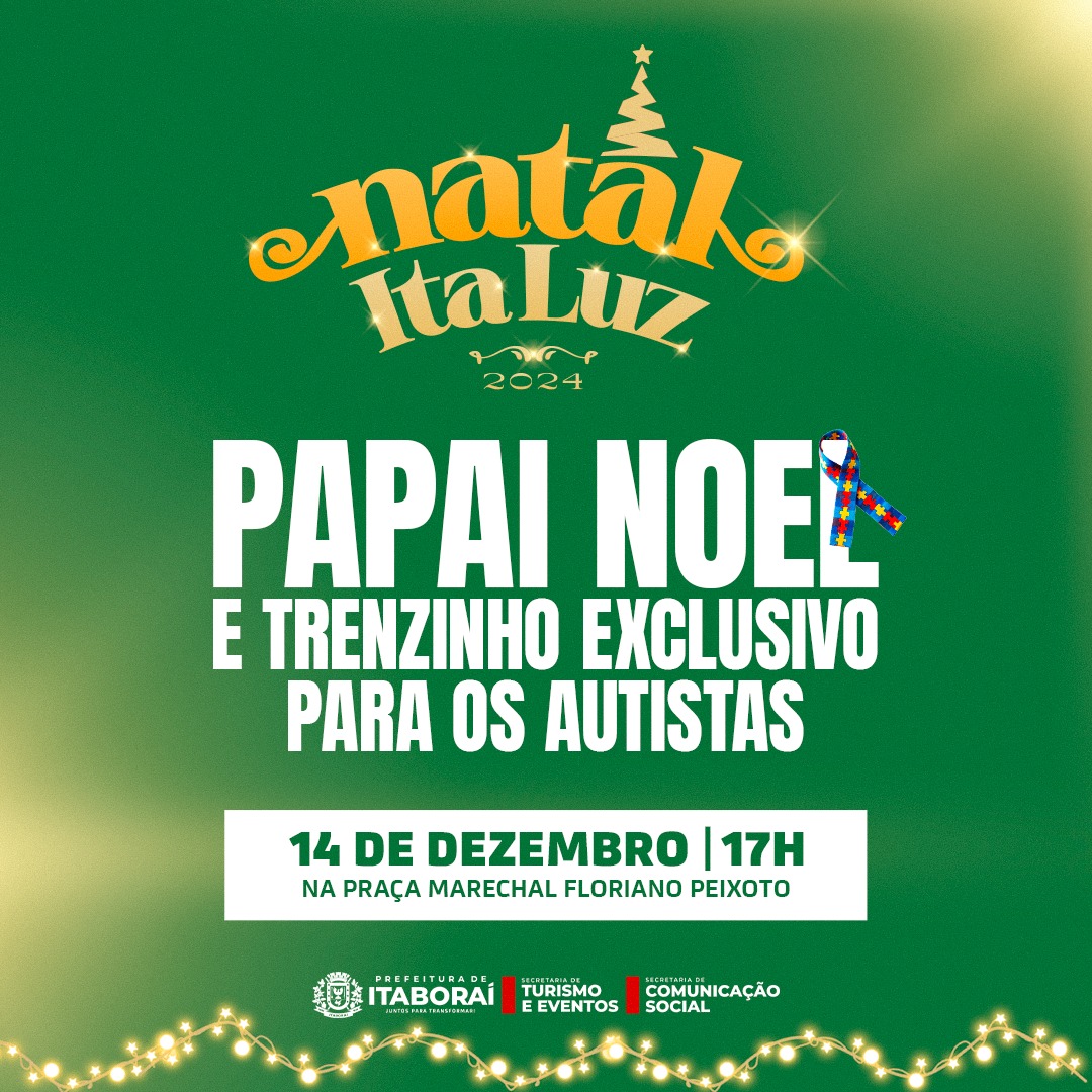 Programação especial do Natal Ita Luz atende crianças com Transtorno do Espectro Autista