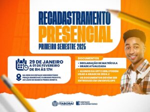 Recadastramento para usuários do Transporte Universitário terá início no dia 29 de janeiro