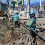 Cem metros de nova rede foram instalados na Rua Odila Gomes Barros