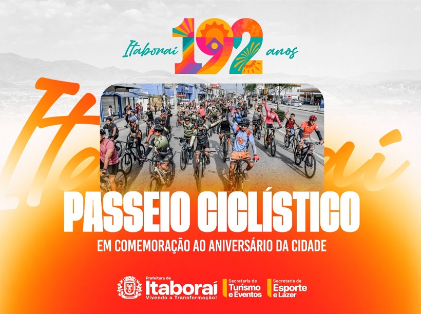 Itaboraí 192 anos município realiza Passeio Ciclístico em comemoração aniversário da cidade