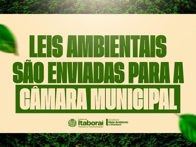 Itaboraí encaminha à Câmara Municipal dois projetos de lei fundamentais para a proteção ambiental no Dia Mundial do Meio Ambiente