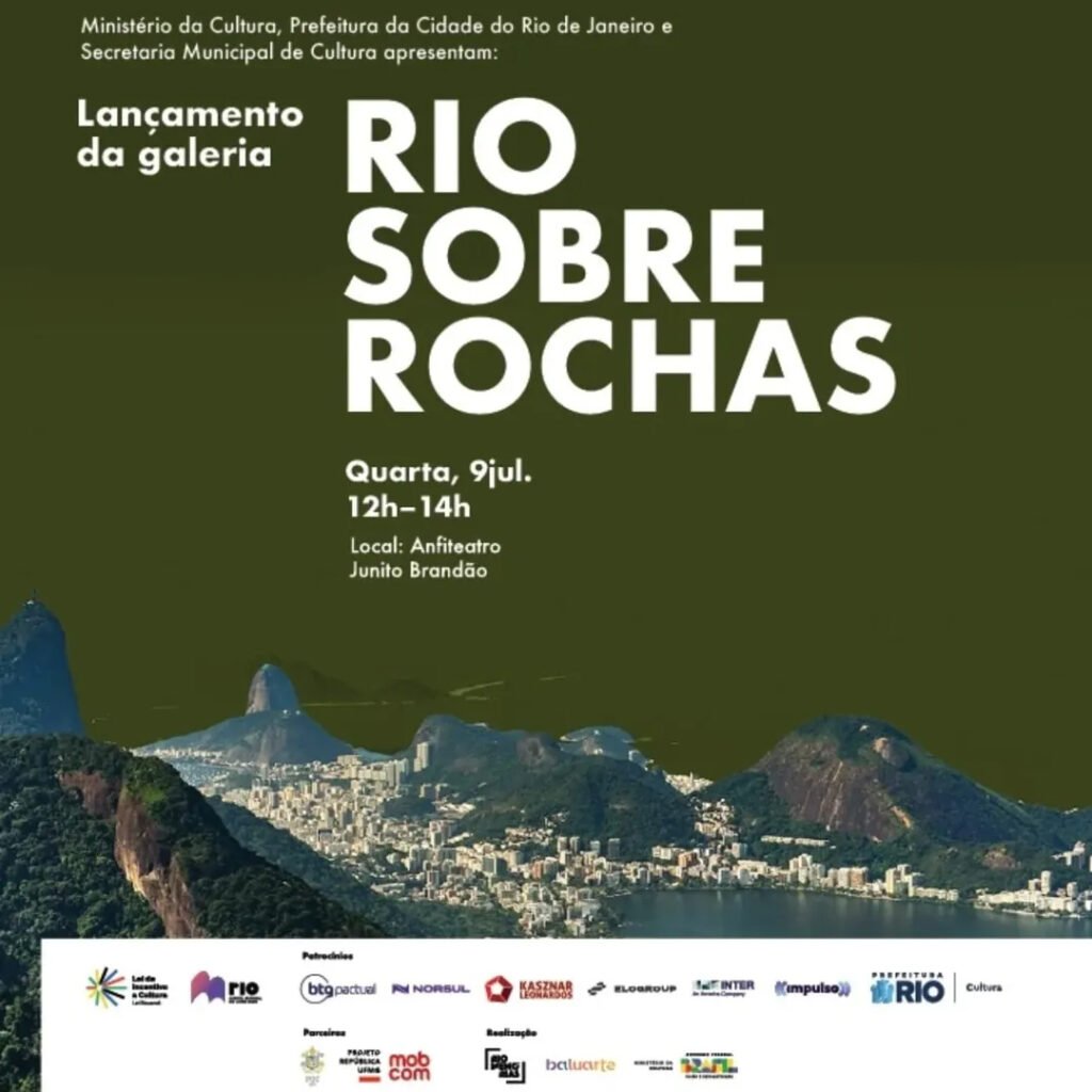 Arte do evento de lançamento do Rio Memórias