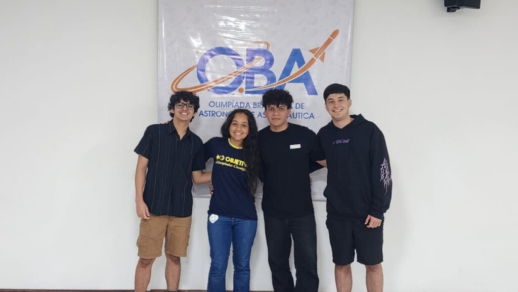 IOAA - da esquerda - Luca, Giovanna, Franklin e Francisco