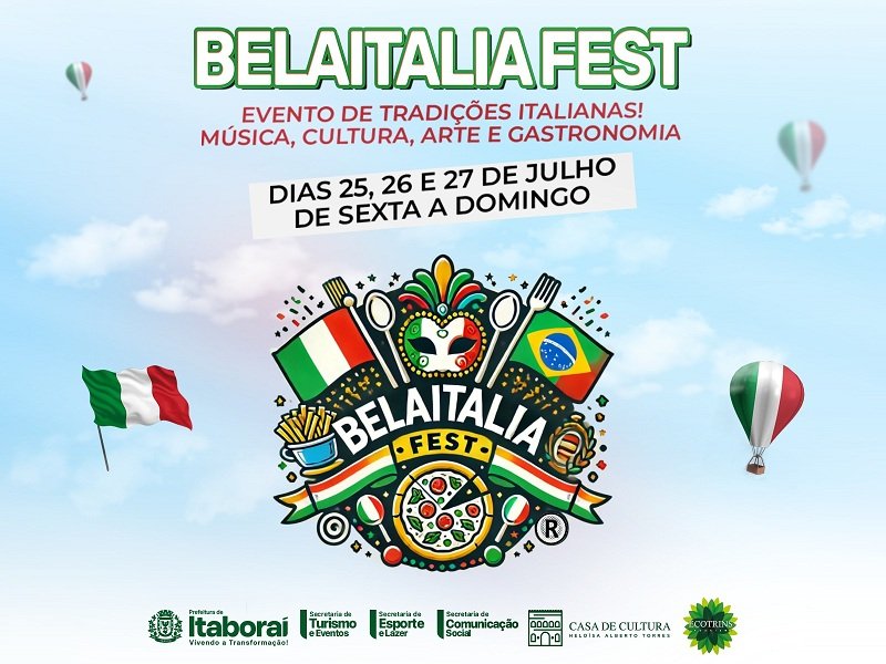 Itaboraí recebe a 1ª edição do Belaitalia Fest com programação cultural, gastronômica e esportiva