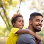 Portrait of happy Afro American family.