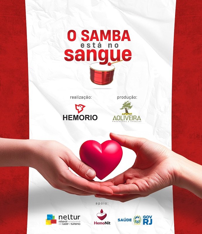 CARD CAMPANHA DE DOAÇÃO DE SANGUE ENTRE SAMBISTAS