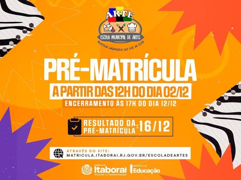 _Itaboraí abre pré-matrícula para cursos da Escola Municipal de Artes e Ofícios 2026