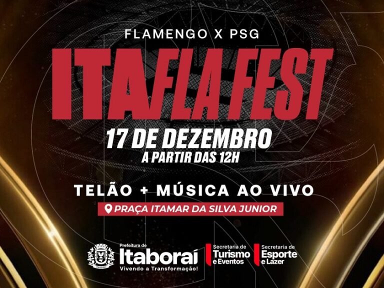 Ita Fla Fest reúne torcedores para acompanhar Flamengo x PSG em telão em Itaboraí 1
