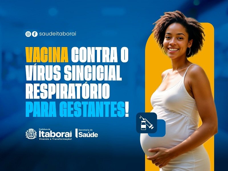 Itaboraí inicia vacinação contra o vírus sincicial respiratório (VSR) para gestantes a partir de 28 semanas