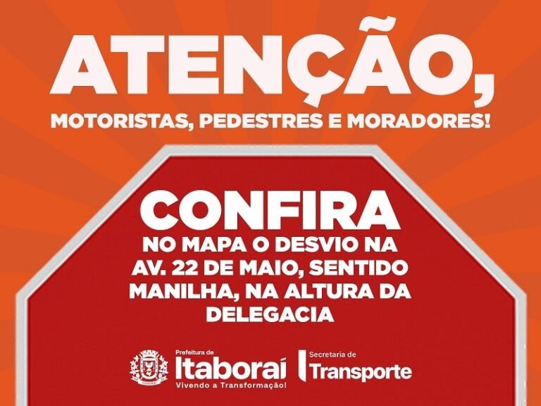 Avenida 22 de Maio terá interdição parcial no Centro para avanço das obras de revitalização
