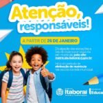 Educação divulga alocações e lista de espera da pré-matrícula a partir de 26 de janeiro