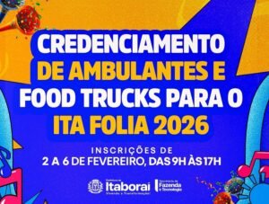 Itaboraí abre chamamento público para comerciantes de alimentos no Carnaval 2026