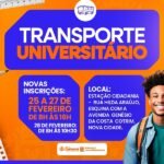 Itaboraí abre novas inscrições para Transporte Universitário