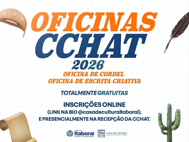 Itaboraí abre 20 novas vagas para oficinas gratuitas de literatura