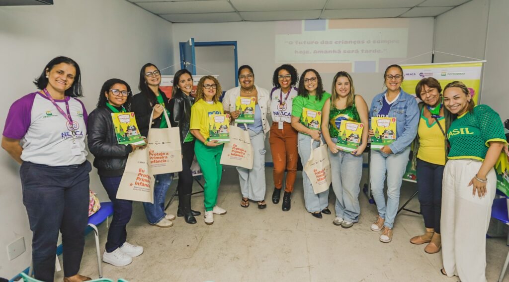 Grupo reunido após a capacitação