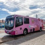 Ônibus Rosa no Lagomar. Macaé/RJ.