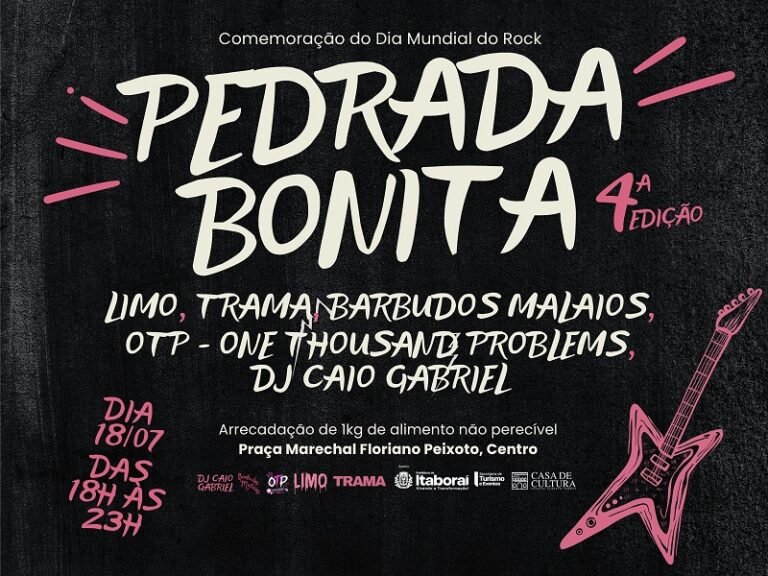 Festival de rock Pedrada Bonita promete agitar Itaboraí em sua 4ª edição