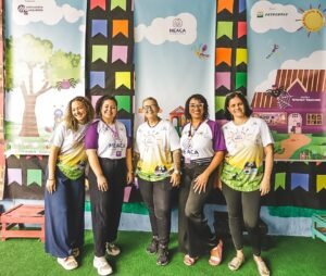 Equipe NEACA SG em atividade na escola em Maria Paula