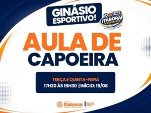 Itaboraí amplia opções esportivas com aulas gratuitas de capoeira no Ginásio Esportivo