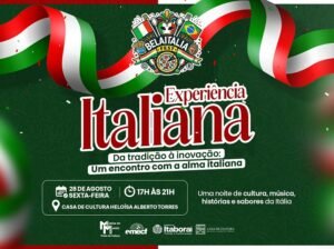 Itaboraí recebe “Experiência Italiana” com música, cultura, histórias e sabores nesta sexta-feira (2808)