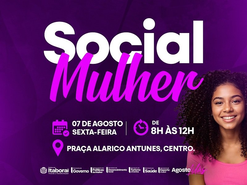 Social Mulher leva serviços gratuitos à Praça Alarico Antunes nesta sexta-feira (0708)