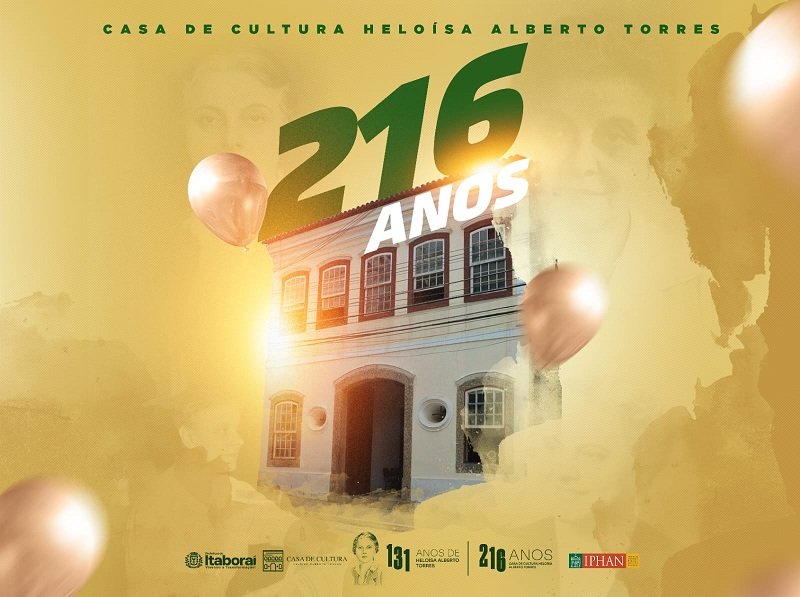 Casa de Cultura Heloísa Alberto Torres celebra 216 anos com programação cultural gratuita em Itaboraí