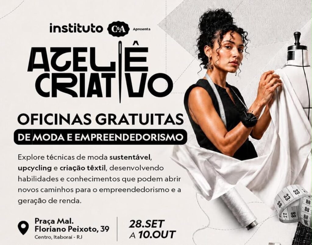 Itaboraí recebe oficinas gratuitas de moda sustentável e empreendedorismo