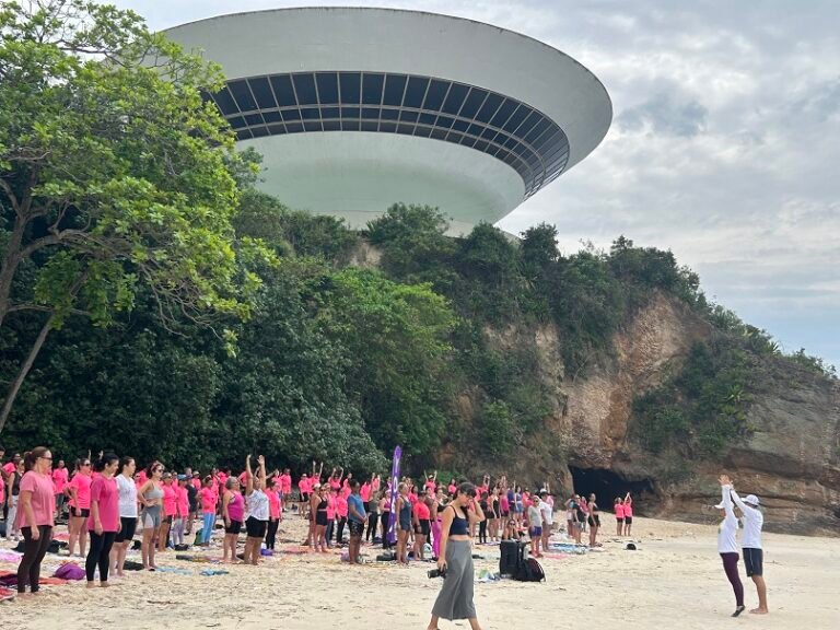 2- O aulão acontece na areia da Boa Viagem, aos pés do MAC