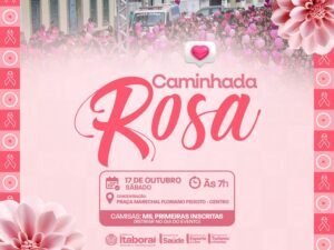 Inscrições abertas para a Caminhada Rosa em Itaboraí