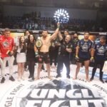 Otton Jasse, campeão da divisão peso médio, na Arena Niterói - Lucas Benevides